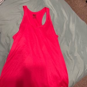 pink dri fit tank top